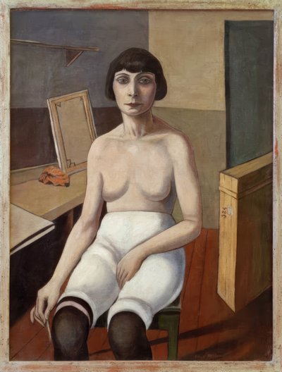 Seated Jenny by Rudolf Schlichter