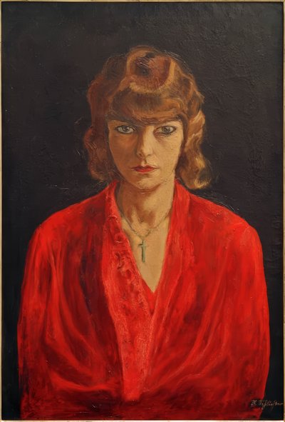 Speedy with Red Blouse by Rudolf Schlichter