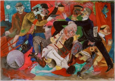 Raid in the Brothel by Rudolf Schlichter