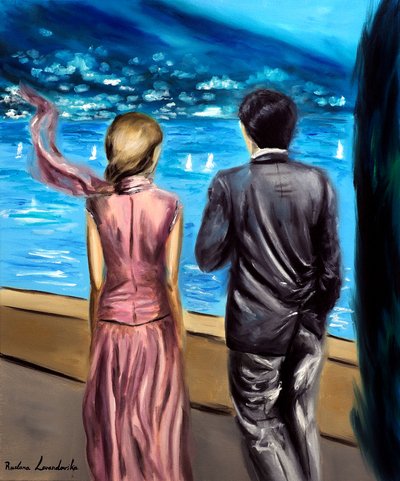 A Walk in Lake Como by Ruslana Levandovska