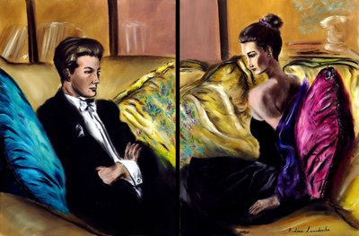 Longing - diptych, 2024 by Ruslana Levandovska
