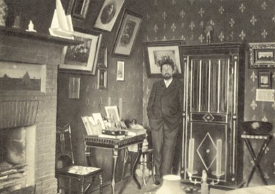 Anton Chekhov in His Study in Yalta, Crimea by Russian Photographer