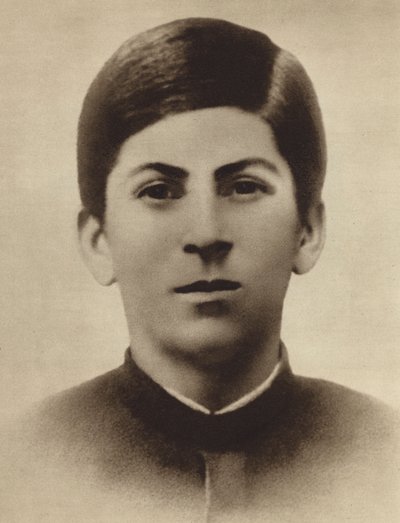 Joseph Stalin at the Time of His Graduation from Gori Divinity School, Georgia, 1894 by Russian Photographer
