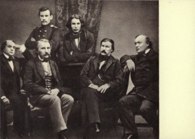 L N Tolstoi with writers-contributors of the magazine 