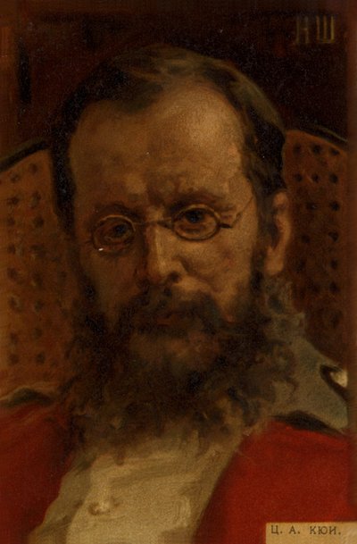Portrait of Cesar Cui by Russian School