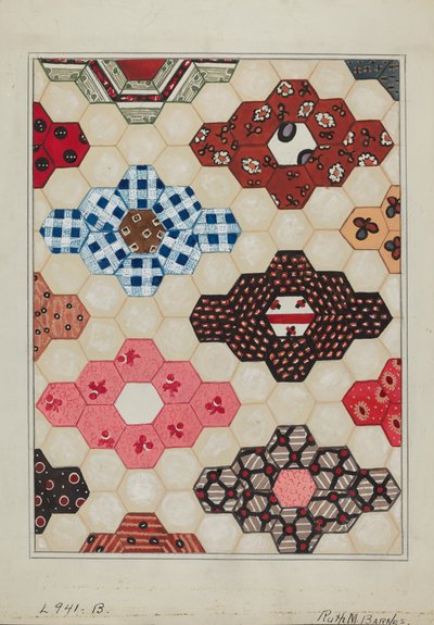 Quilt 1 Section, c. 1936 by Ruth M Barnes
