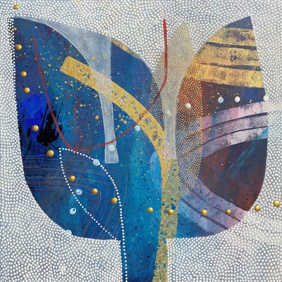 Abstract Golden Leaf by SAN STARLING