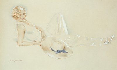Girl with Hat by S.M. Gerard