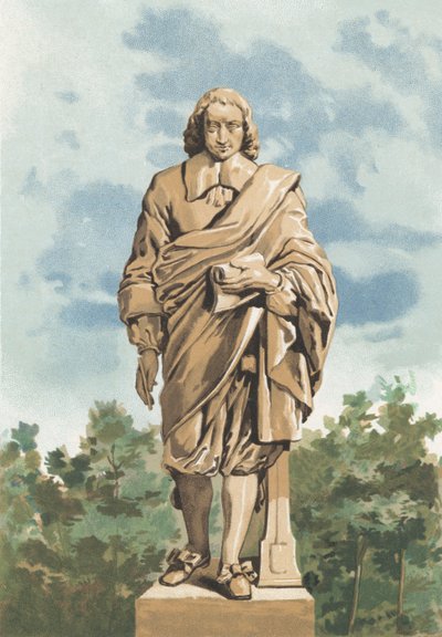 Statue of Blaise Pascal by S. Gomez