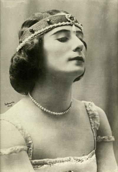 Portrait of Anna Pavlowa by Sabourin Sabourin