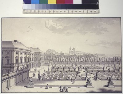 Liechtenstein Palace, View of the Gardens Towards the South by Salomon Kleiner