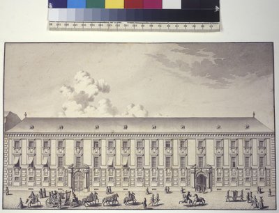 Front View of the Palace at Nos by Salomon Kleiner