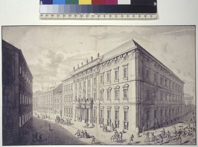 Oblique View of the Kaunitz-Liechtenstein Town Palace by Salomon Kleiner