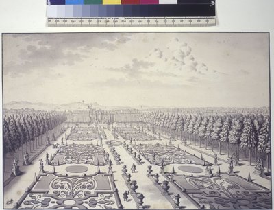 View of the Gardens of Liechtenstein Palace in Rossau by Salomon Kleiner