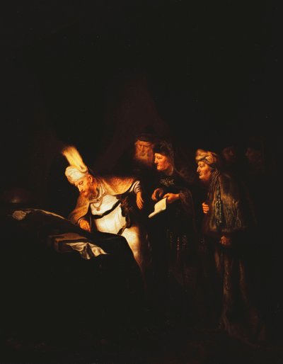 Pontius Pilate Refusing to Alter the Inscription to be Placed on Christ