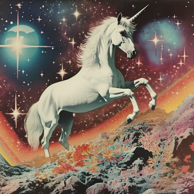 Cosmic Unicorn Dream by Samantha Hearn