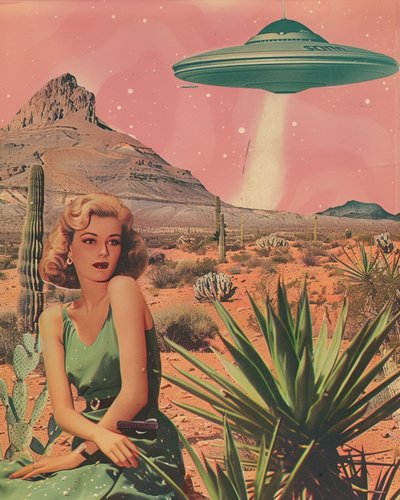 Desert UFO Encounter by Samantha Hearn