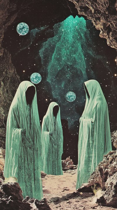 Ethereal Cave Watchers by Samantha Hearn