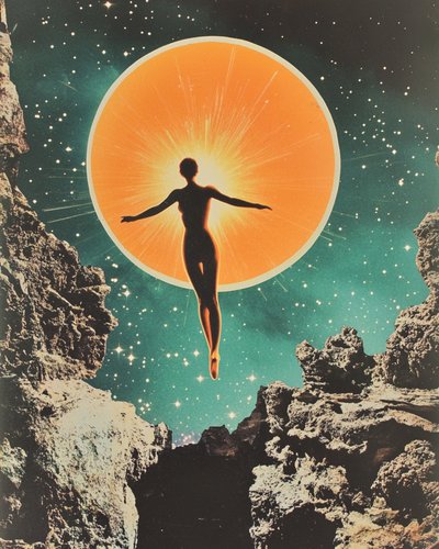 Floating Cosmic Woman by Samantha Hearn