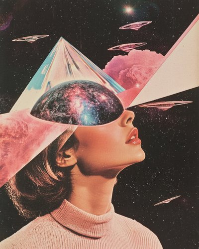 Galaxy Mind Portrait by Samantha Hearn