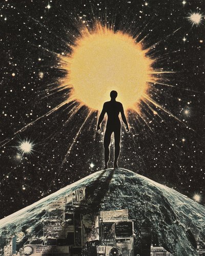 Man on World Summit by Samantha Hearn