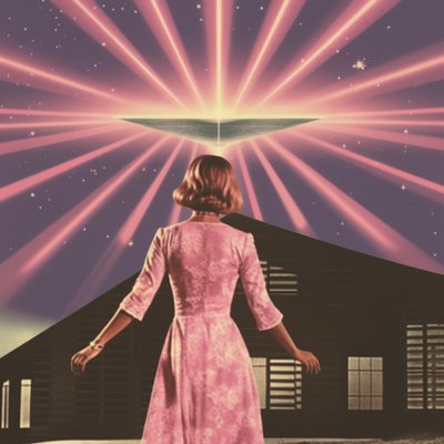 Retro Alien Encounter by Samantha Hearn