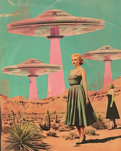 Retro Desert Encounter by Samantha Hearn