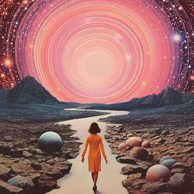 Woman Cosmic Path by Samantha Hearn