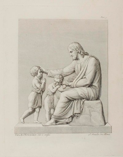 Christ Blessing the Children by Samuel Amsler