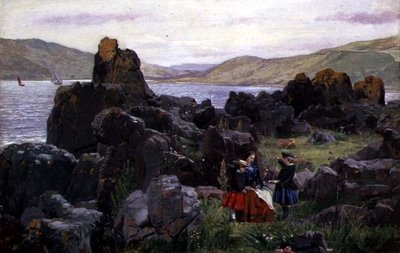 Miss Beath with Nelly and Tom by Samuel Bough