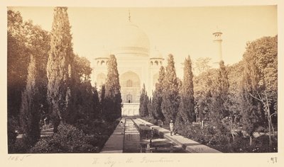 Agra; The Taj, from the Fountain by Samuel Bourne