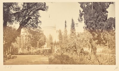 Agra; The Taj, from the Garden by Samuel Bourne