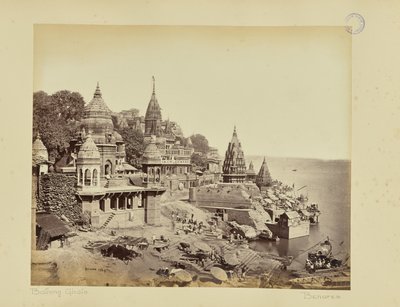 Benares; The Burning Ghat by Samuel Bourne