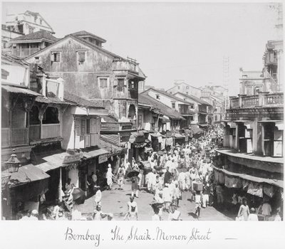Bombay, Said-Memon Street by Samuel Bourne