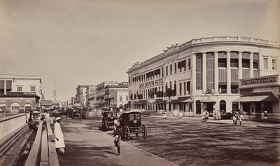 Calcutta. Old Court House Street by Samuel Bourne