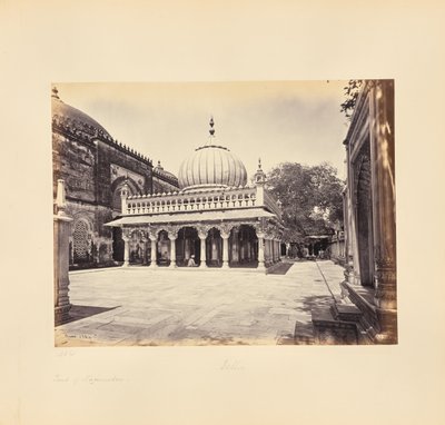 Delhi; The Tomb of Nizam-ud-Din by Samuel Bourne