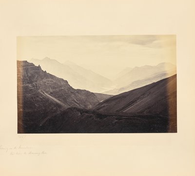 Evening on the Mountains, View from Below the Manirung Pass by Samuel Bourne