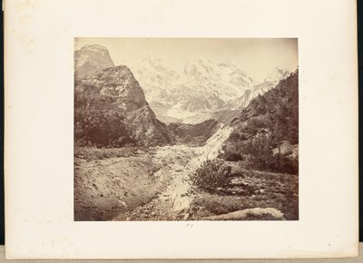 Snowy Peaks near the Gangotri Glacier by Samuel Bourne