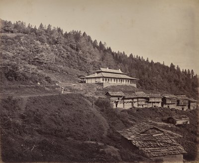 The Upper Himalayas. Village of Harkundu with Traveler