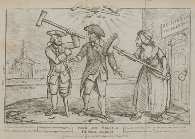 Mars and Venus or Sir Cecil chastised by Samuel Collings