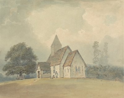 Church with Wooden Belfry (one of three versions) by Samuel Davis