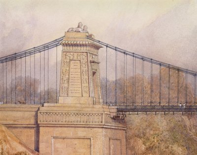 Detail of the Approved Design for the Clifton Suspension Bridge by Samuel Jackson