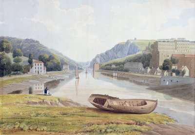 View down the Avon with Hotwells and Clifton, c.1825 by Samuel Jackson