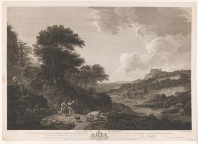 Landscape with Dancing Shepherds by Samuel Middiman