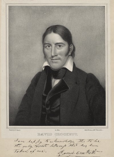 David Crockett, c.1835 by Samuel Osgood