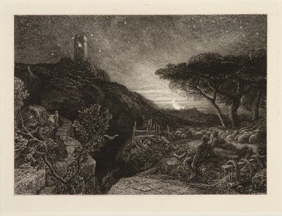 The Lonely Tower by Samuel Palmer