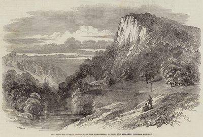 The High Tor Tunnel, Matlock, on the Manchester, Buxton, and Midlands Junction Railway by Samuel Read