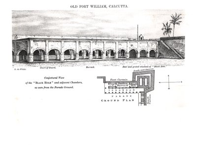 Old Fort William, Calcutta, with a Conjectural View of the 