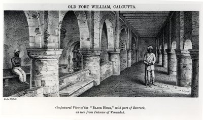 Old Fort William, Calcutta, with a Conjectural View of the 