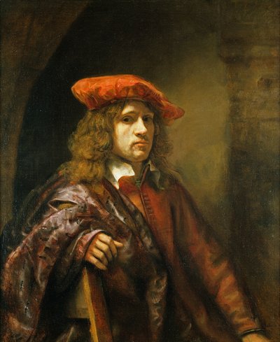 Portrait of a Young Man in a Red Cap by Samuel van Hoogstraten